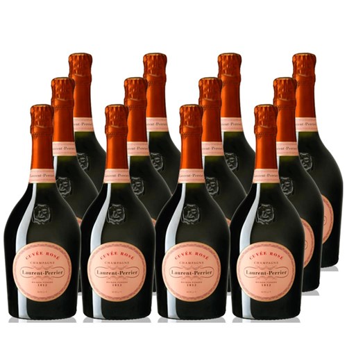 Laurent Perrier Cuvee Rose Champagne 75cl Crate of 12 Champagne